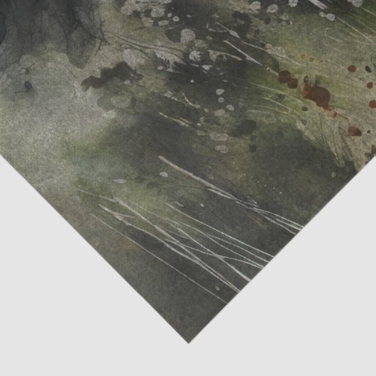 Witte en Zwarte Wilde Paarden Decoupage Tissuepapier (Detail)