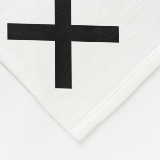 Witte en zwarte Xs en Os Fleece Deken (Hoek)