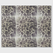 witte en zwarte yaei - patronen cadeaupapier (Vlak)