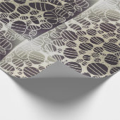 witte en zwarte yaei - patronen cadeaupapier (Hoek)