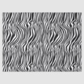 Witte en zwarte zebra Afdrukontkoppeling Tissuepapier (Voorkant)