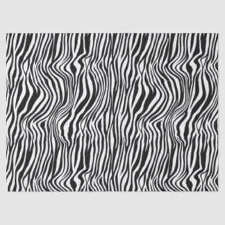 Witte en zwarte zebra Afdrukontkoppeling Tissuepapier