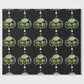 WITTE ENAMELSTROOM, PEARLS EN DIAMONDS JEWEL CADEAUPAPIER (Vlak)