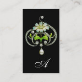 WITTE ENAMELSTROOM, PEARLS EN DIAMONDS JEWEL VISITEKAARTJE (Achterkant)