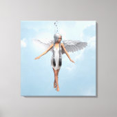 Witte engel canvas afdruk (Voorkant)