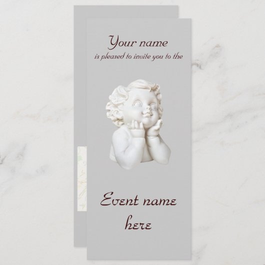 Witte Engel Kaart (Voorkant / Achterkant)