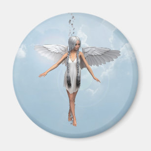 Witte engel magneet