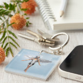 Witte engel sleutelhanger (Voorkant Rechts)