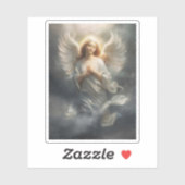Witte engel sticker (Vel)