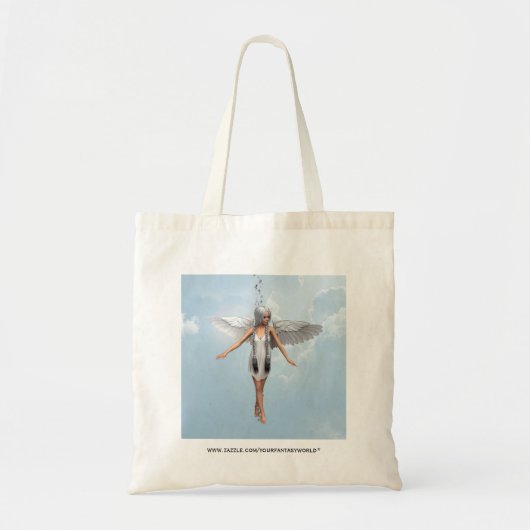 Witte engel tote bag (Voorkant)