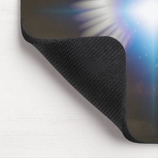 Witte engelen vleugels muismat (Hoek)