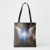 Witte engelen vleugels tote bag (Voorkant)