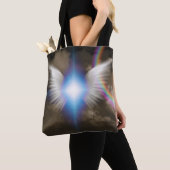 Witte engelen vleugels tote bag (Dichtbij)
