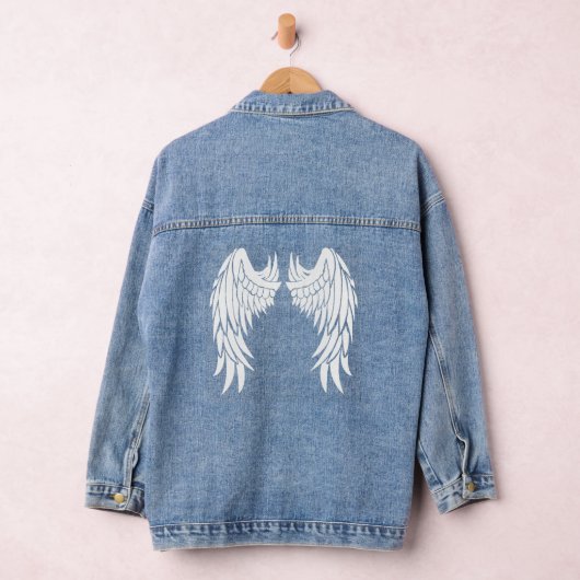 Witte engelenvleugels denim jacket (Hangar)
