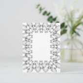 Witte engelenvleugels grenzen aan lijst. Inspirere Briefkaart (Staand voorkant)