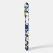 Witte Engelse madeliefjes op blauw Case-Mate iPhone Case (Achterkant / Links)