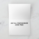 Witte enve van de "Verjaardag" 5x7 w/plain van het Bedankkaart (Binnen)