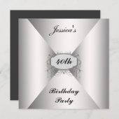 Witte envelop voor uitnodiging op Birthday Party (Voorkant / Achterkant)