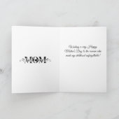 Witte esthetische Moederdag kaart (Binnen)