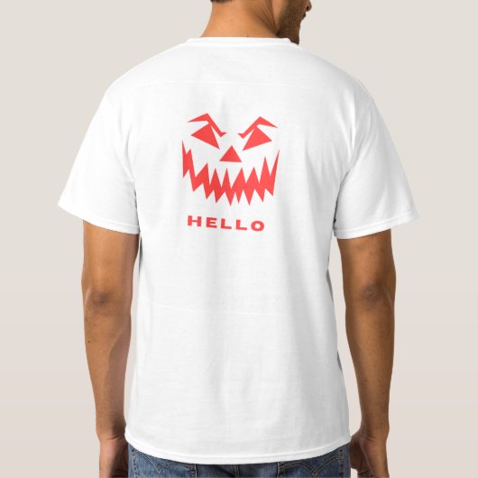 Witte Esthetische T-Shirt Minimaal Design (Achterkant)