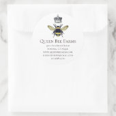 Witte etiketten van koningin Bee Crown (Tas)
