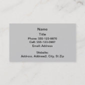 Witte exus en witte Mercedes Benz Visitekaartjes (Achterkant)