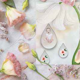 Witte Fairy druppeltjes 1 ste verjaardagskaart Kaart