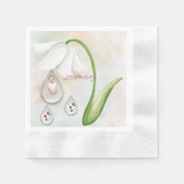 Witte Fairy druppeltjes servetten