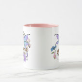 Witte Fairy Kat Paddestoel Mok (Midden)