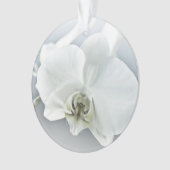 Witte faleonopsis orchidee ornament (voorkant)