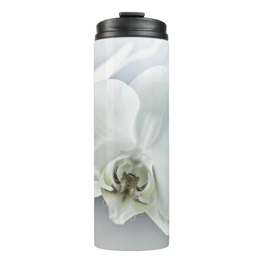 Witte faleonopsis orchidee thermosbeker (Voorkant)