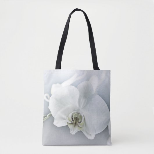 Witte faleonopsis orchidee tote bag (Voorkant)