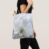 Witte faleonopsis orchidee tote bag (Dichtbij)
