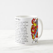 Witte familie Crest Mok (Voorkant rechts)