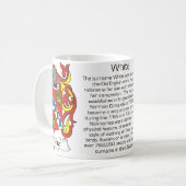 Witte familie Crest Mok (Voorkant links)