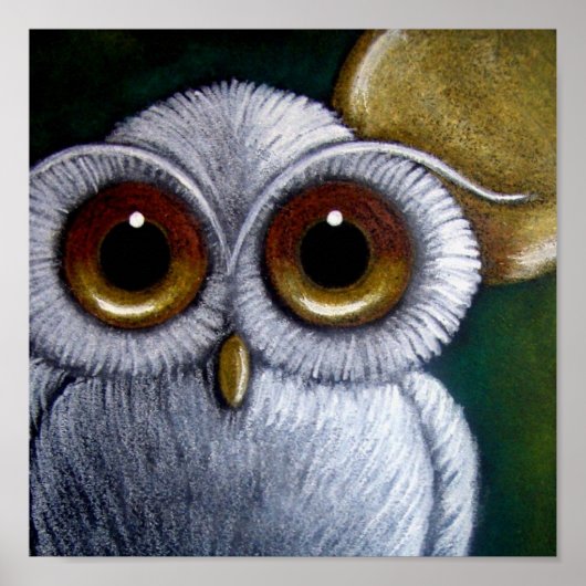 WITTE FANTASY SNOWY OWL Poster (Voorkant)