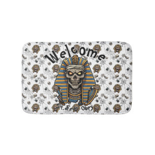 🤍 Witte Farao Mummy Doormat 🎃👑 Badmat