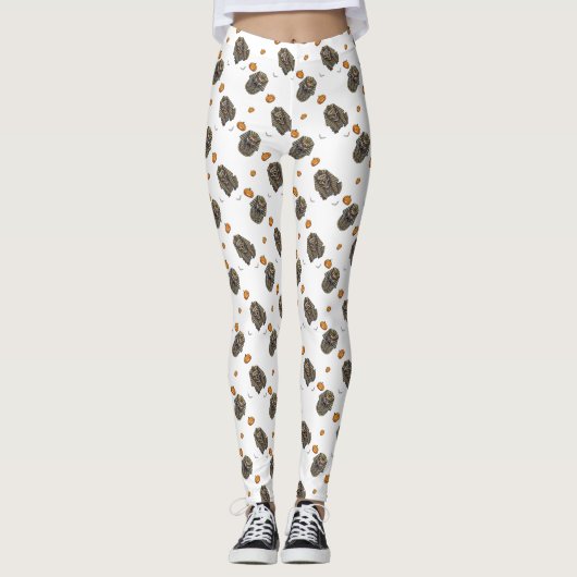 🤍 Witte Farao Mummy Halloween T-shirt 🎃👑 Leggings (Voorkant)