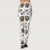 🤍 Witte Farao Mummy Halloween T-shirt 🎃👑 Leggings (Achterkant)