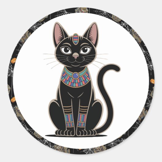 🤍 Witte Farao Mummy Stickers 🎃👑 (Voorkant)