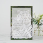 Witte fase, Bengal Tiger, Tigris Briefpapier (Staand voorkant)