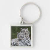 Witte fase, Bengal Tiger, Tigris Sleutelhanger (Voorkant)