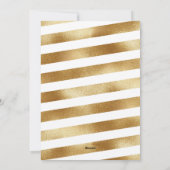 Witte Faux Gold Script Vrolijk Vakantie Fotokaart Feestdagenkaart (Achterkant)