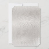 Witte Faux lederen bruiloft Kaart (Achterkant)