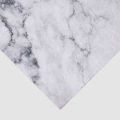 Witte faux-marmer met grijs patroon tissuepapier (Detail)