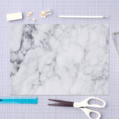 Witte faux-marmer met grijs patroon tissuepapier (Craft)