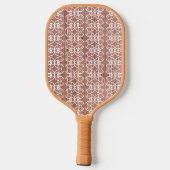 Witte Faux Wood Pickleball Paddle (Achterkant)
