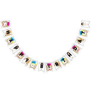 witte fee in sprookje, huwelijksfeest artikelen vlaggetjes