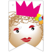 witte fee in sprookje, huwelijksfeest artikelen vlaggetjes (Eerste vlag)