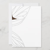 Witte fee in sprookje, vrijgezellenfeest, bloemen kaart (Voorkant)